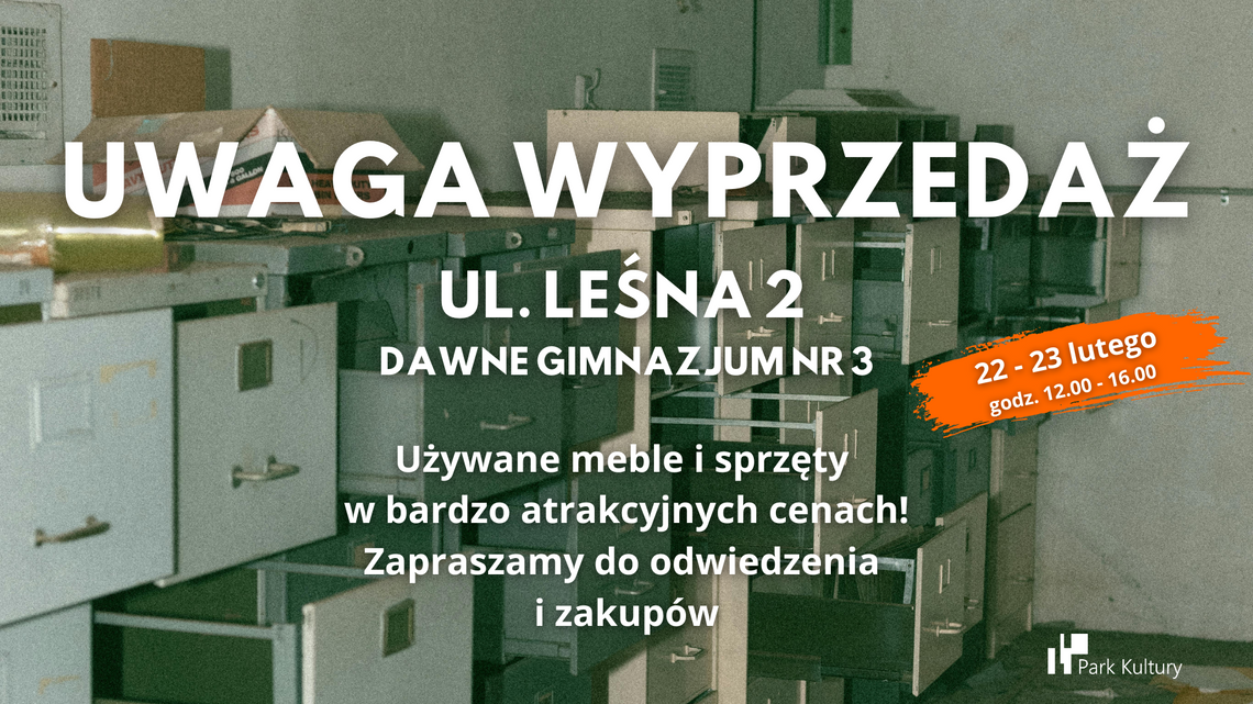 Wyprzedaż mebli i sprzętów
