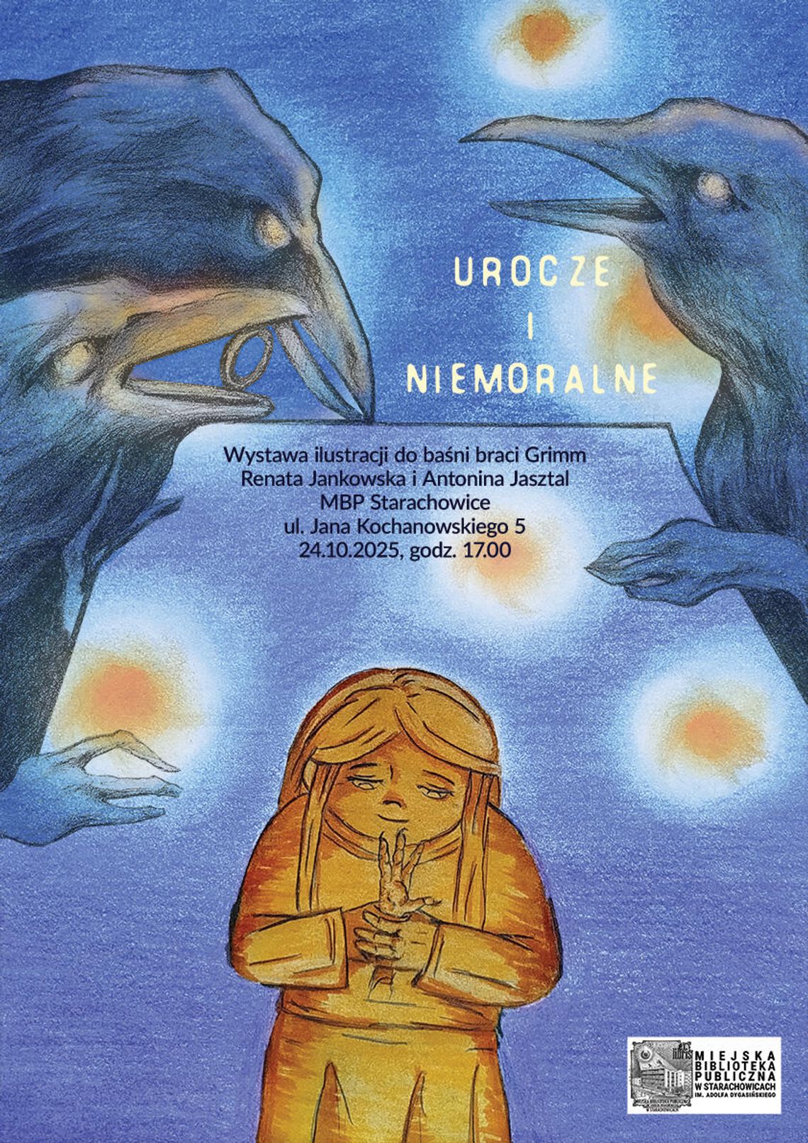 Wystawa ilustracji „Urocze i Niemoralne” do baśni Braci Grimm w Miejskiej Bibliotece Publicznej