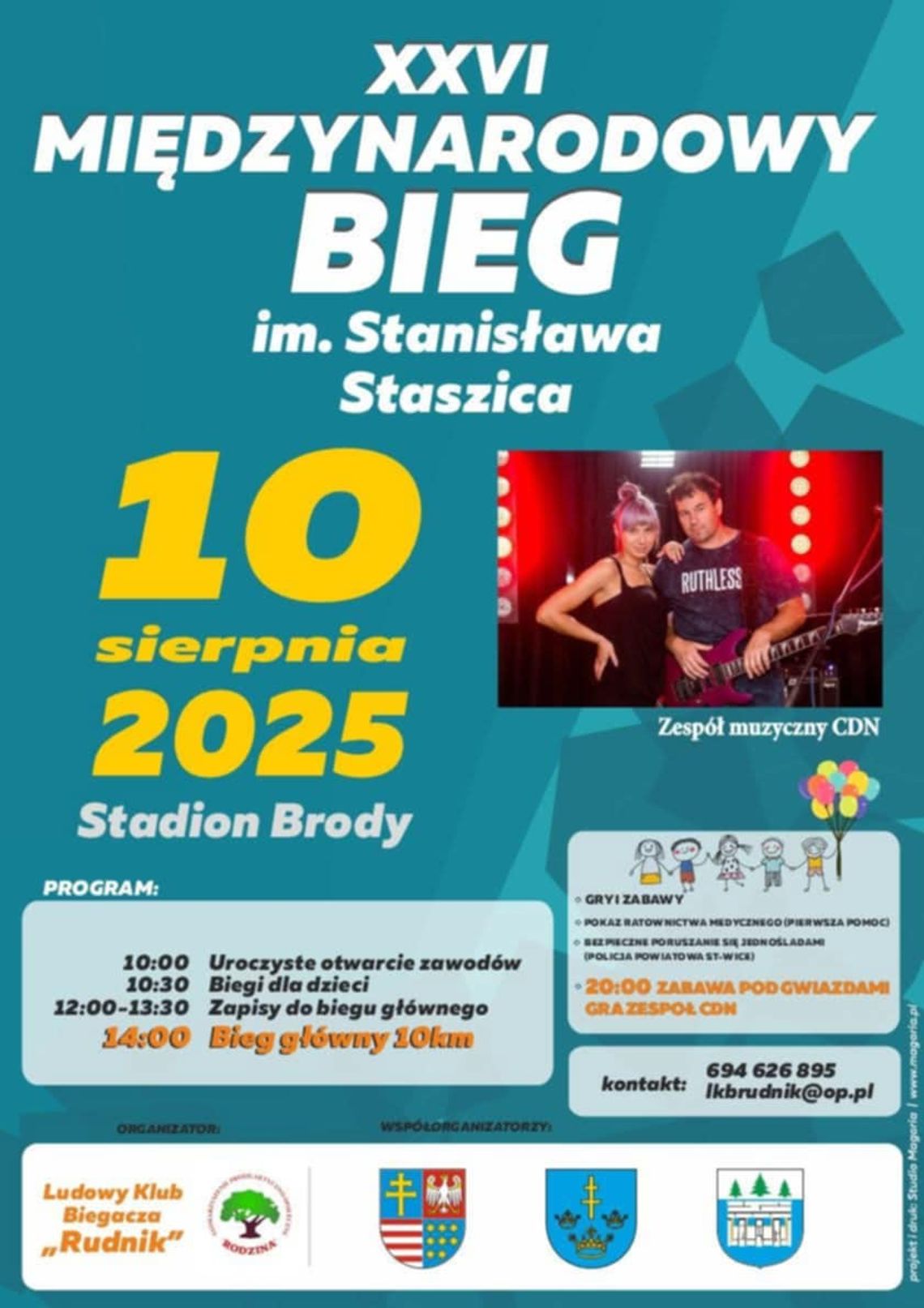 🏃‍♂️ XXVI MIĘDZYNARODOWY BIEG im. STANISŁAWA STASZICA – BRODY 2025 🏃‍♀️