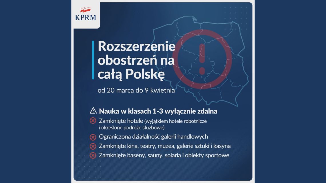 Znów nieczynne hotele, kina, baseny i część sklepów