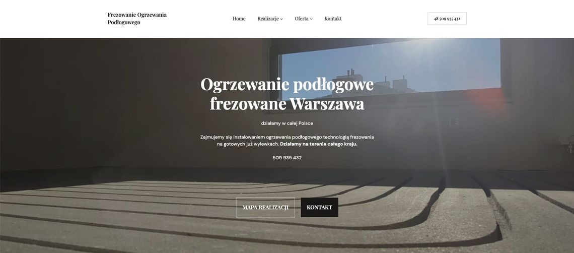 Frezowanie pod ogrzewanie podłogowe